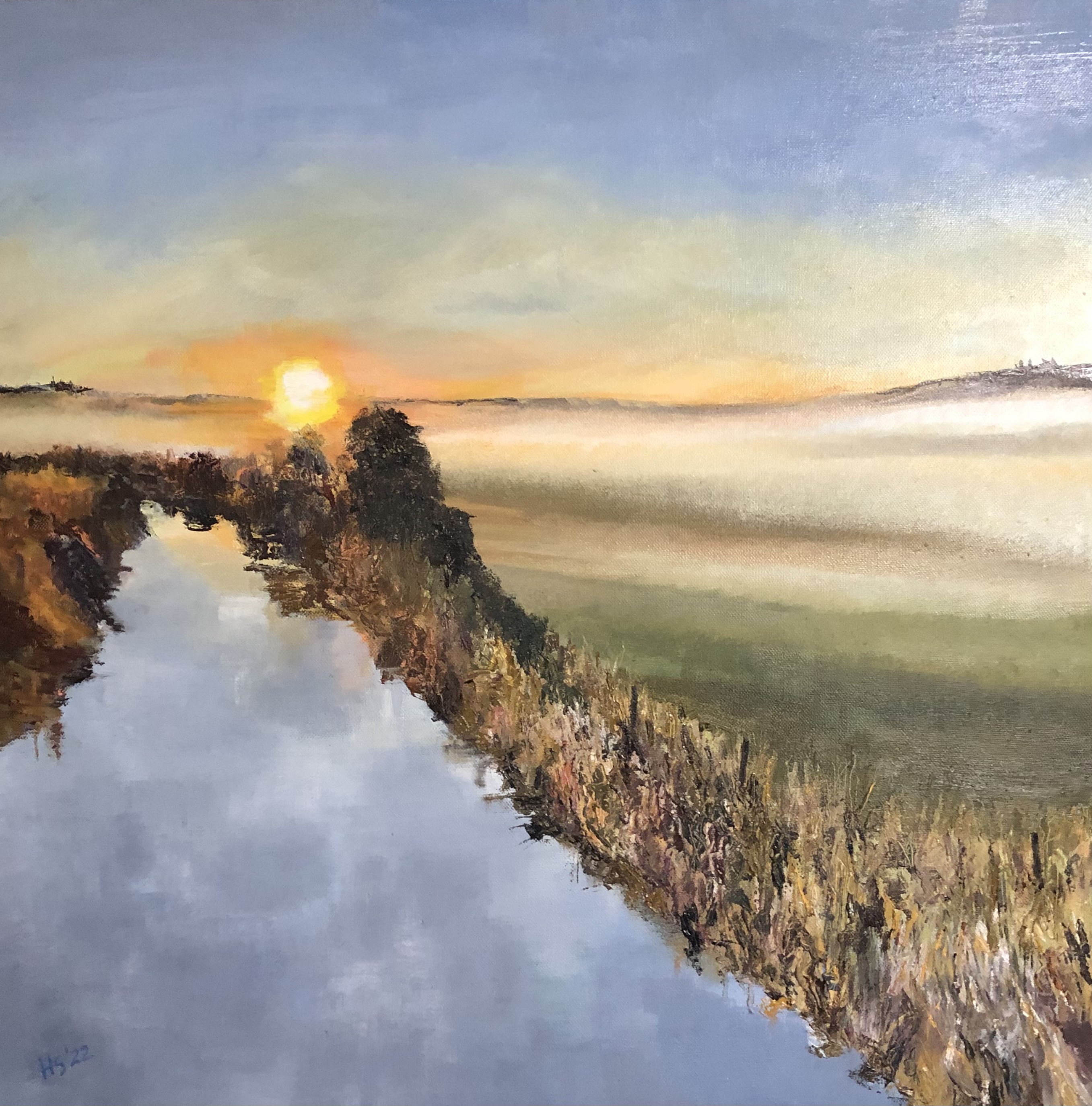 Just off the easel